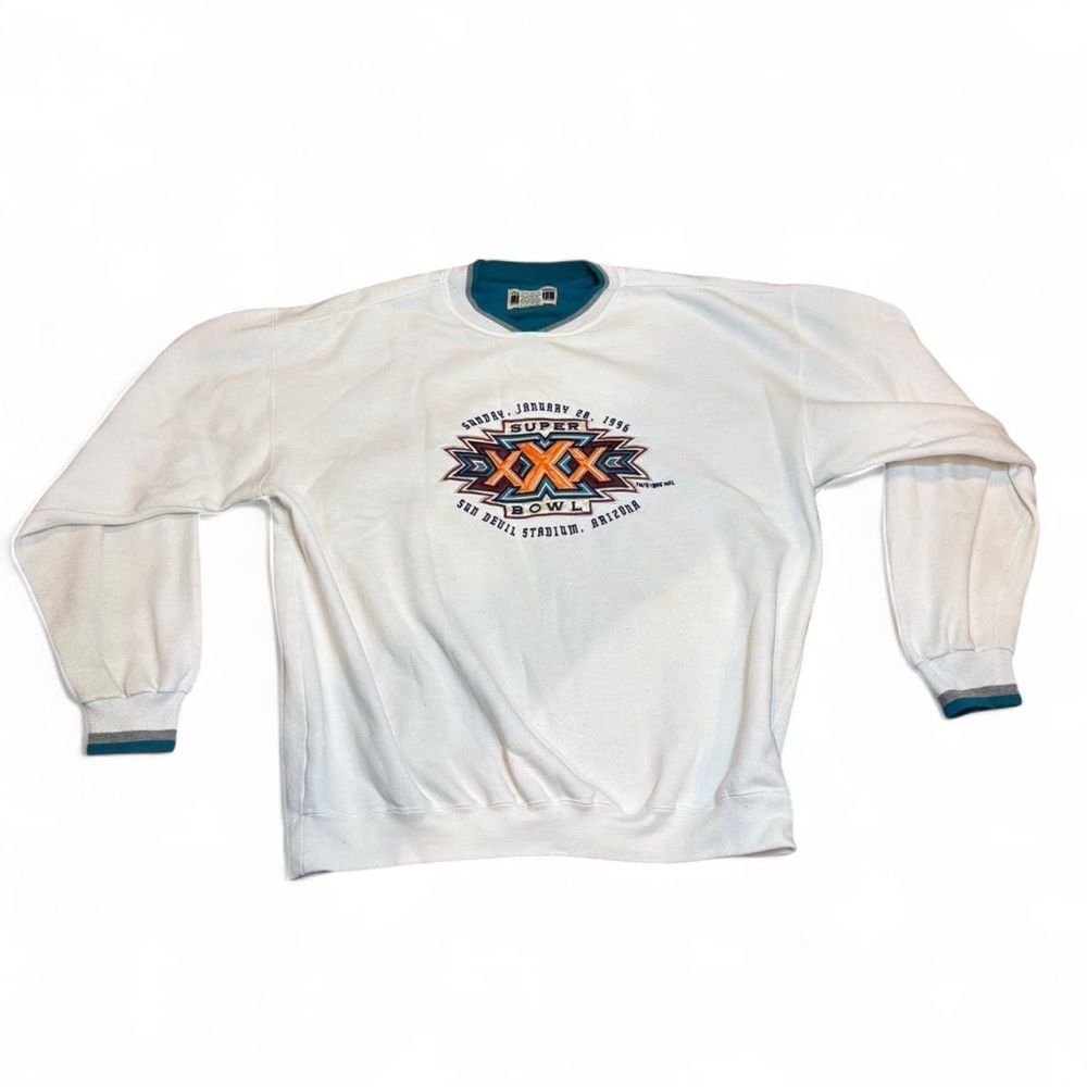 1996 Starter Super Bowl 30 embroidered sweater men's XL
